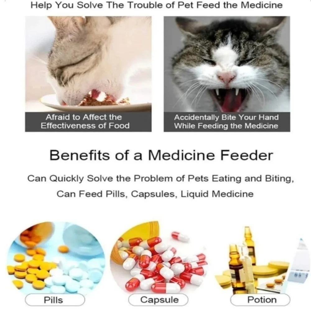 Animal Feeding Kit/Pill Shooter‎ For Animal's Medication Blue NWT